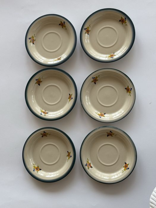 Chodzież Saba serwis herbaciany 6-osobowy Porcelana PRL