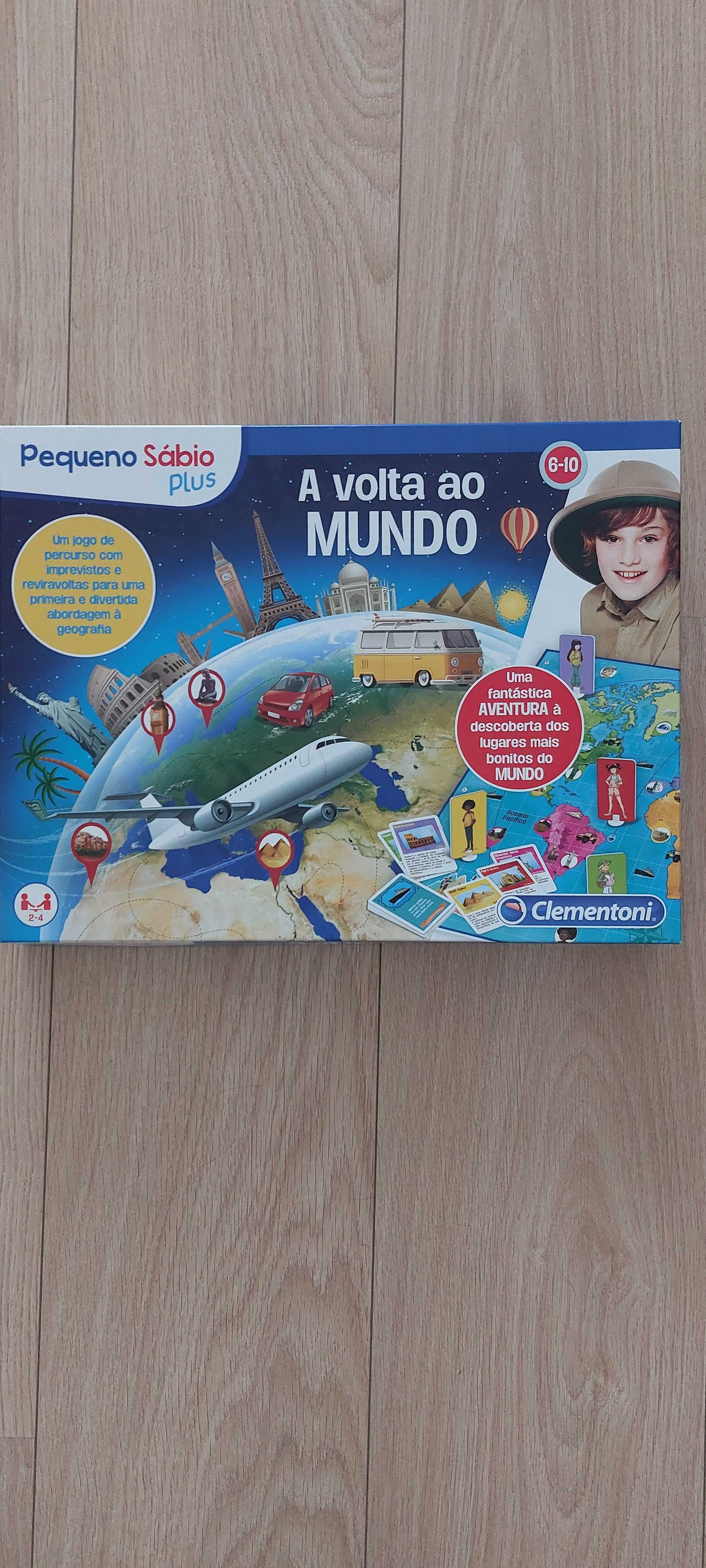 Jogo de tabuleiro A Volta ao Mundo 6-10 anos