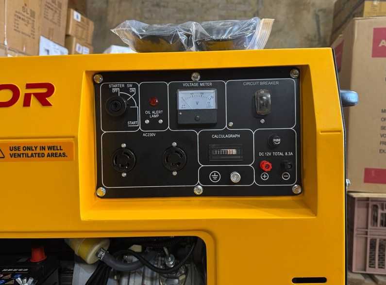 генератор дизельний Кipor 7000T закритий мідна обмотка стартер колеса