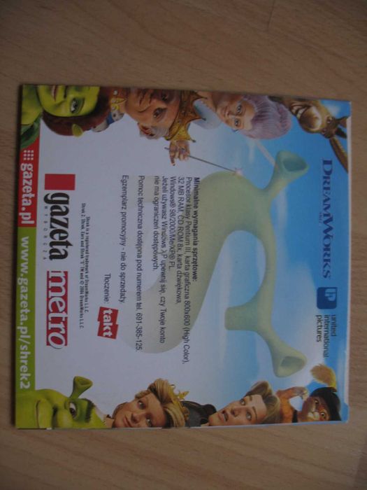 Shrek 2 materiały promocyjne DVD