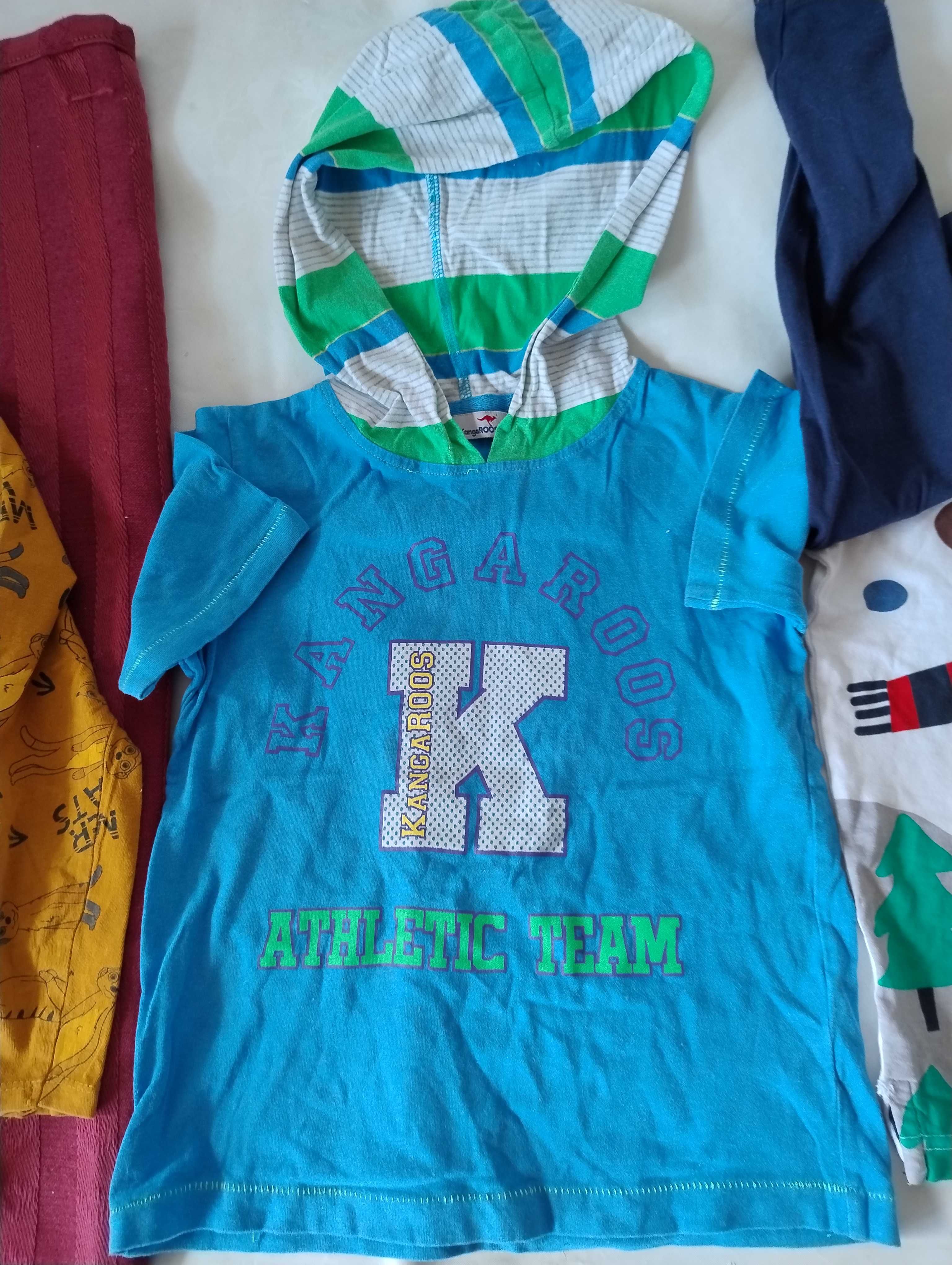 SUPER CENA T-shirt Bluzka KangaROOS z kapturem 116/122 koszulka majtki
