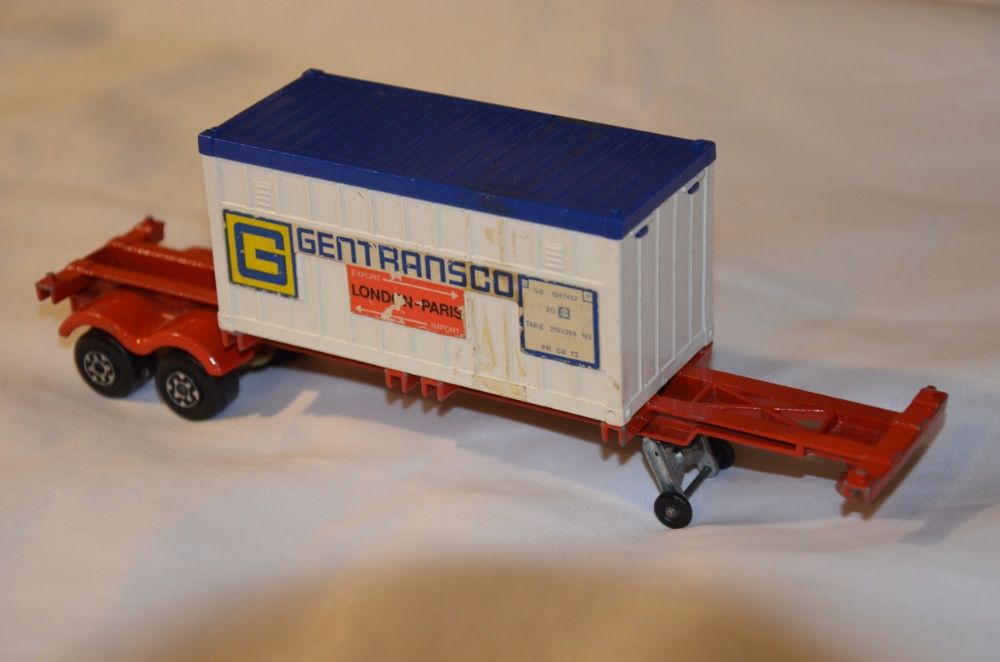 Matchbox Scammell Tractor + K-17 Trailer + oryginalny kontener z 1973
