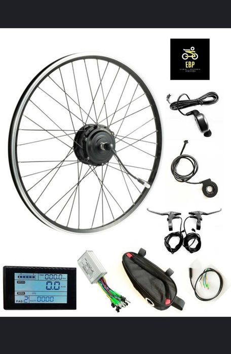 Zestaw 250W  do konwersji na rower  elektryczny tył przód silnik koło