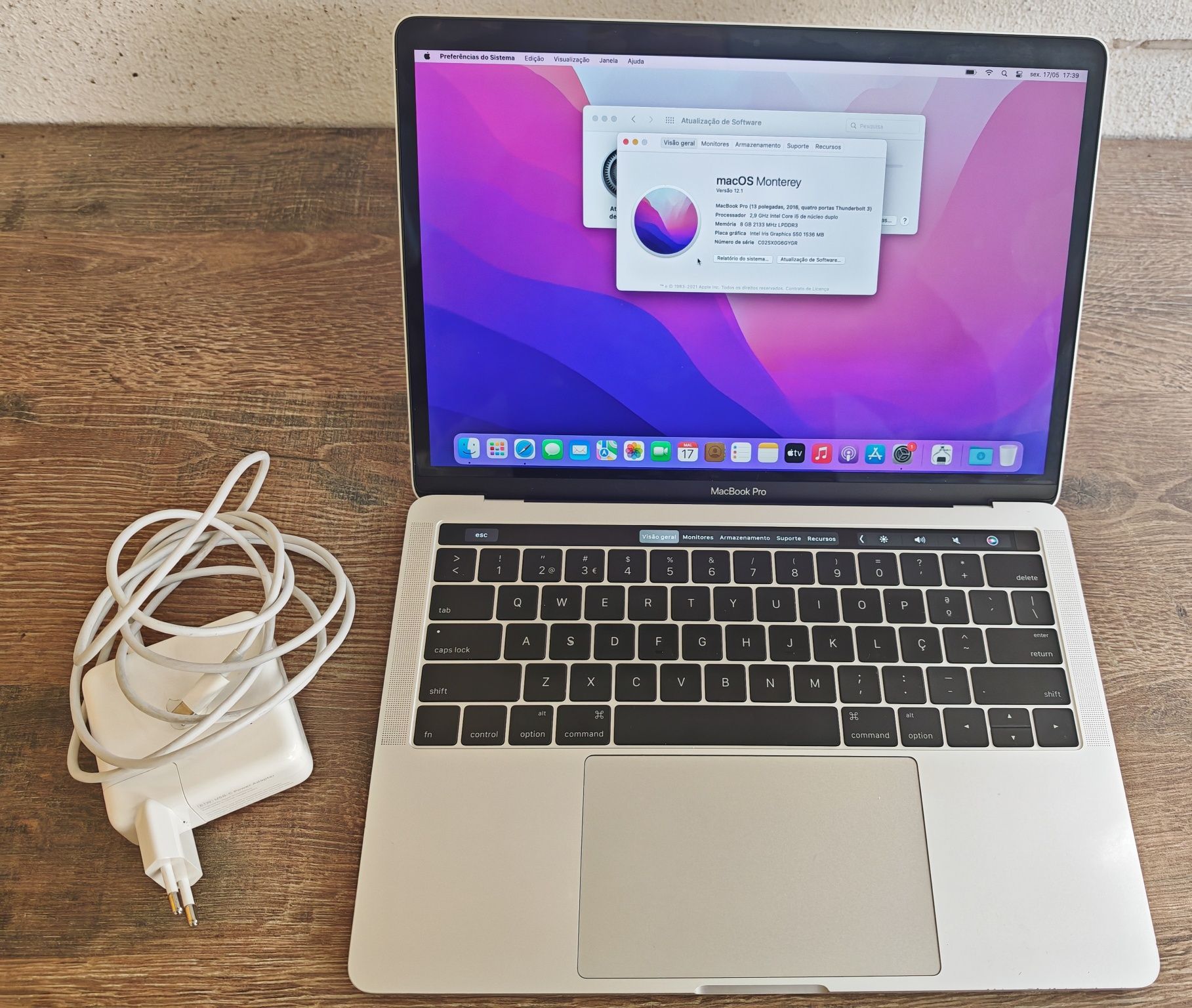 MacBook Pro 13" (2016) 8GB 256GB Cinzento Em bom estado