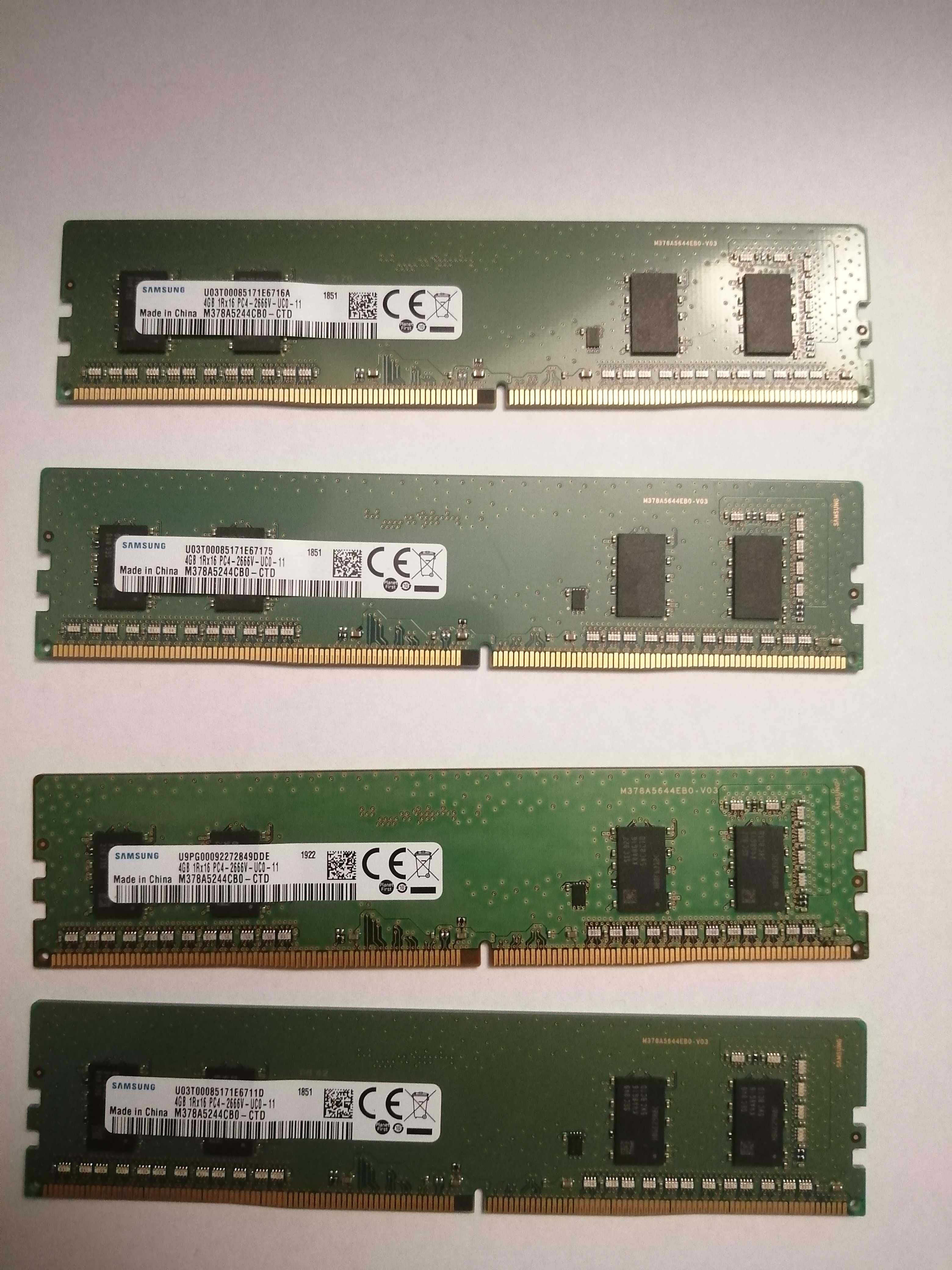 Pamięć RAM DDR4 Samsung 16GB (4X4GB) 2666MHZ M378A5244CB0-CTD -KOMPLET