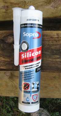 Silikon sanitarny Sopro jasny szary 16, 310 ml