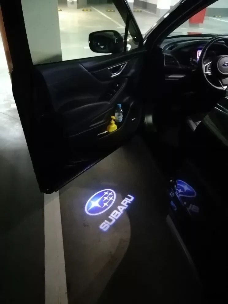 Subaru Legacy Outback Forester XV Impreza тюнинг подсветка с логотипом