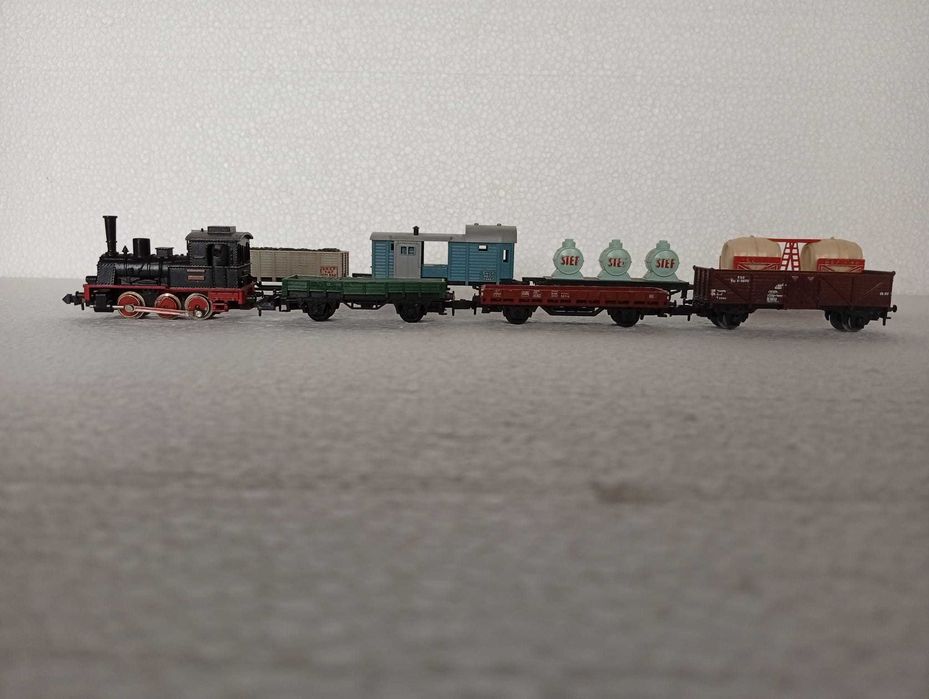 Comboio Locomotiva Vagão Trix Escala N 1:160