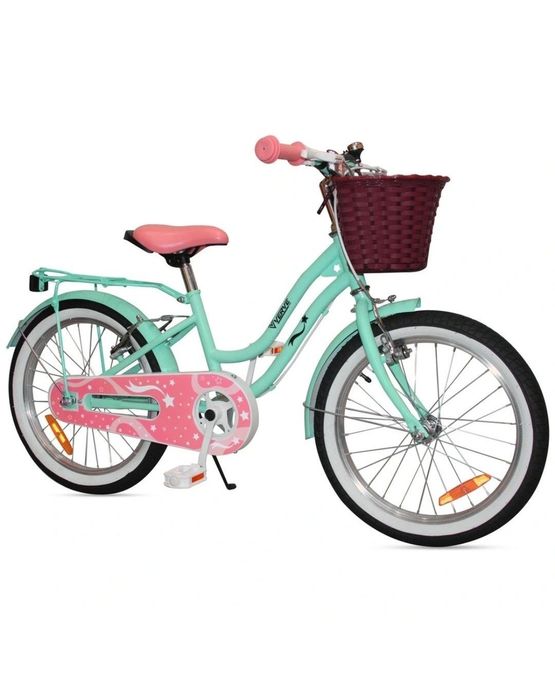 Rower dziecięcy 18 cali Verve Star Mint zielony/różowy nowy