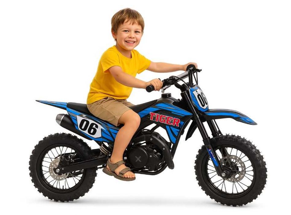 Motor dla dziecka 49CC TIGER Niebieski PRO