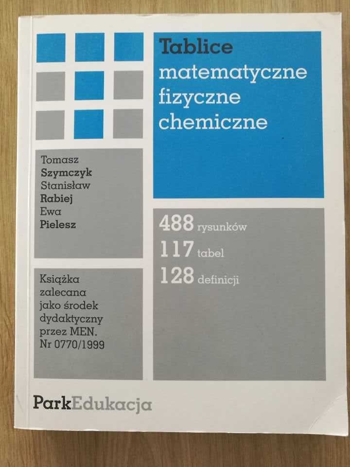 Tablice matematyczne, fizyczne, chemiczne