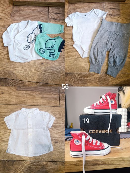 Paczka ubranek dla chłopca 56/62 jesień/zima 19szt