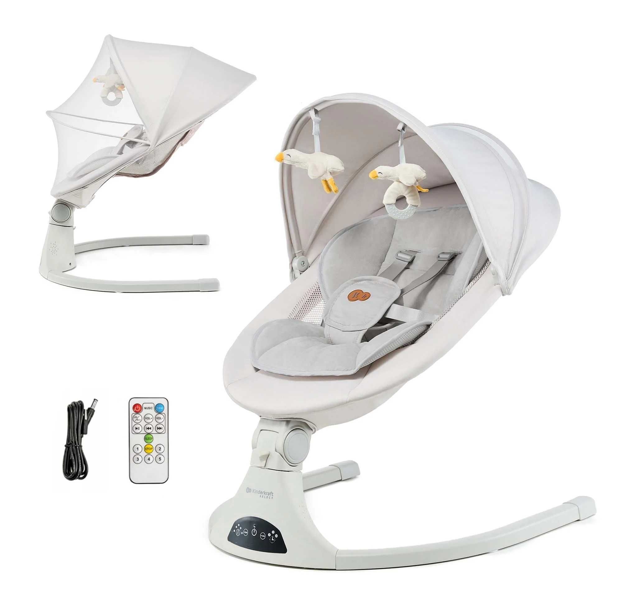 Kinderkraft Tulsy Beige Bujaczek Huśtawka Leżaczek Elektroniczny *NOWE