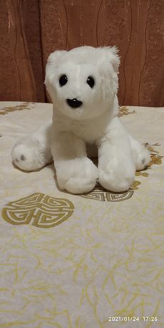Іграшка білий ведмедик игрушка белый медведь