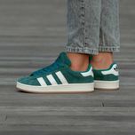 Жіночі кросівки Adidas Campus зелений з білим 1433 ХІТОВІ