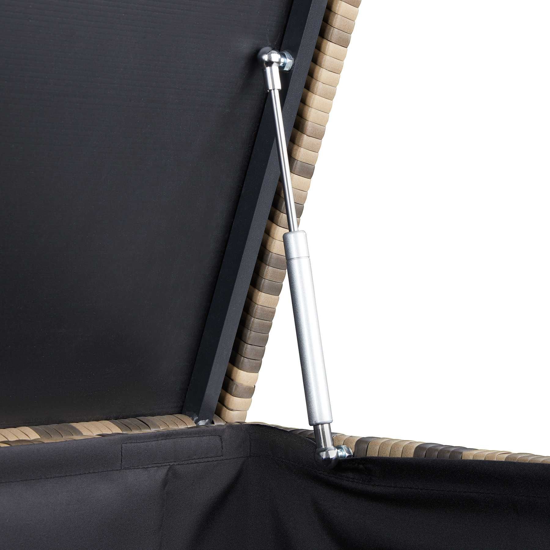 Skrzynia ogrodowa Oslo z aluminiową ramą naturalny OUTLET