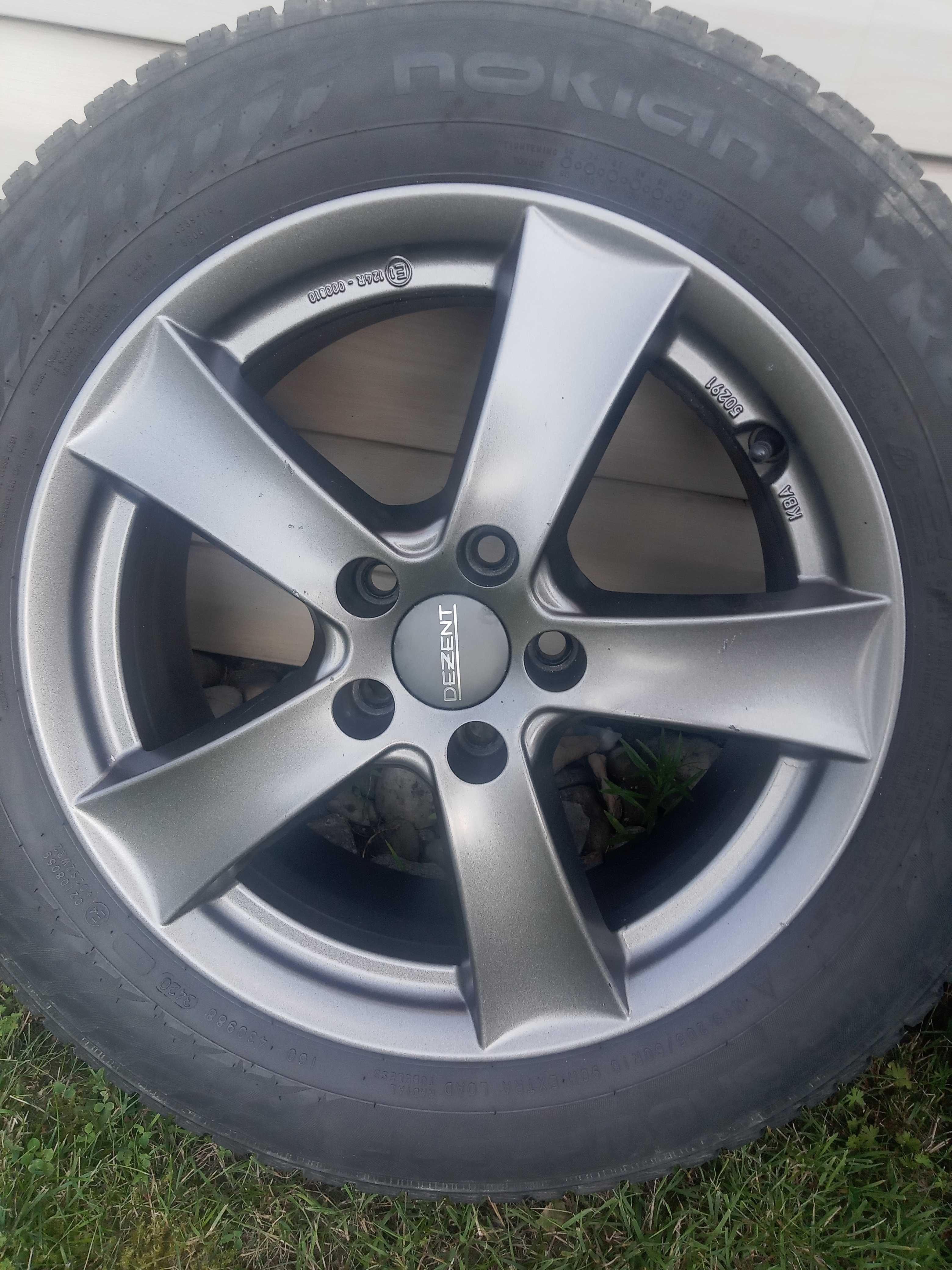 felgi alu 16 5x105 opel astra j mokka jak nowe z oponami nokian zima