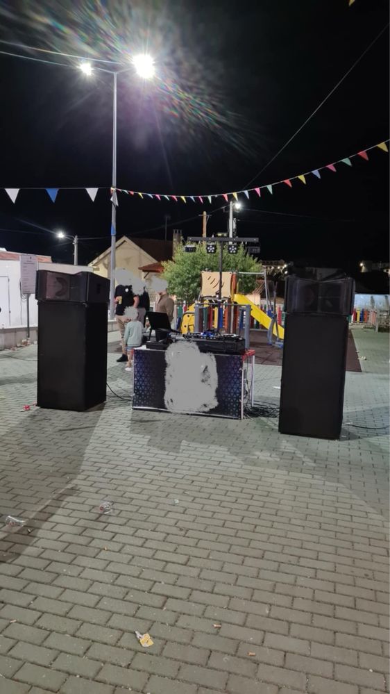 Sistema de som Line Array Acustica 4 tops 2 graves duplos