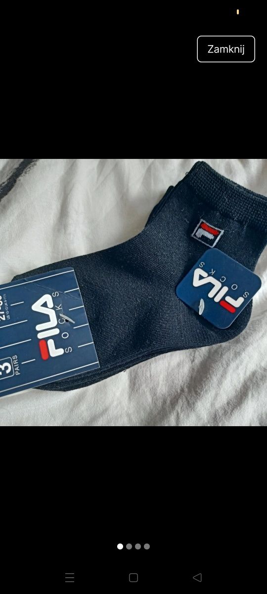 Skarpetki dziecięce Fila 3-pack 27-30