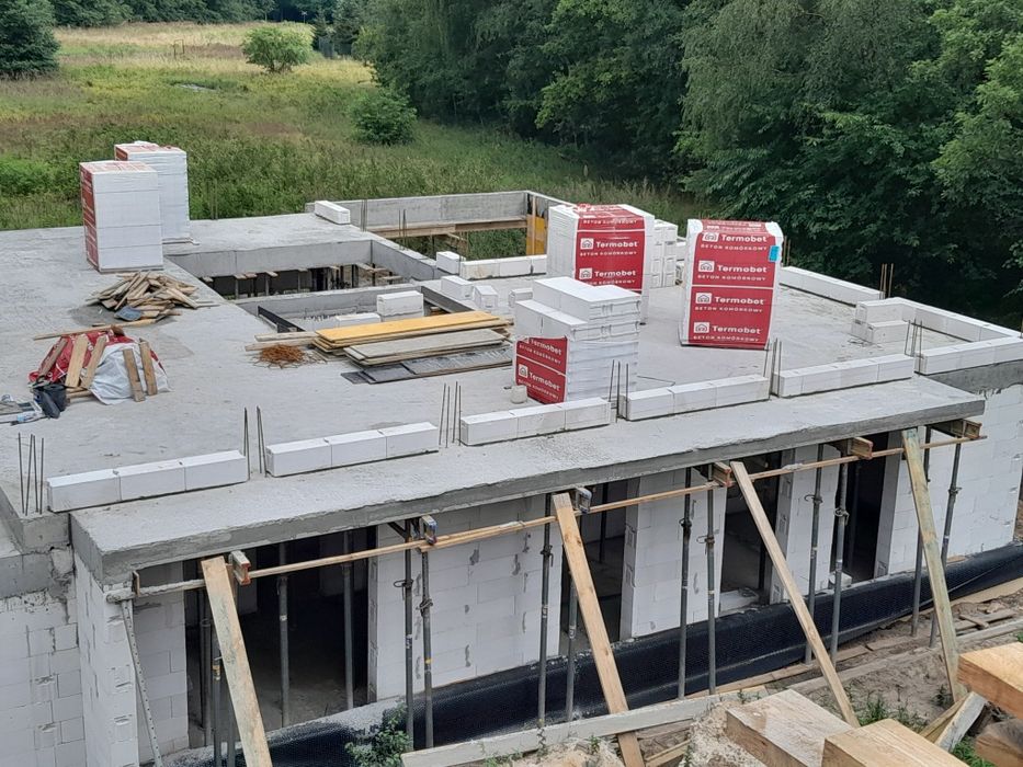 Płyta fundamentowa, fundamenty  ,murowanie , budowa domów