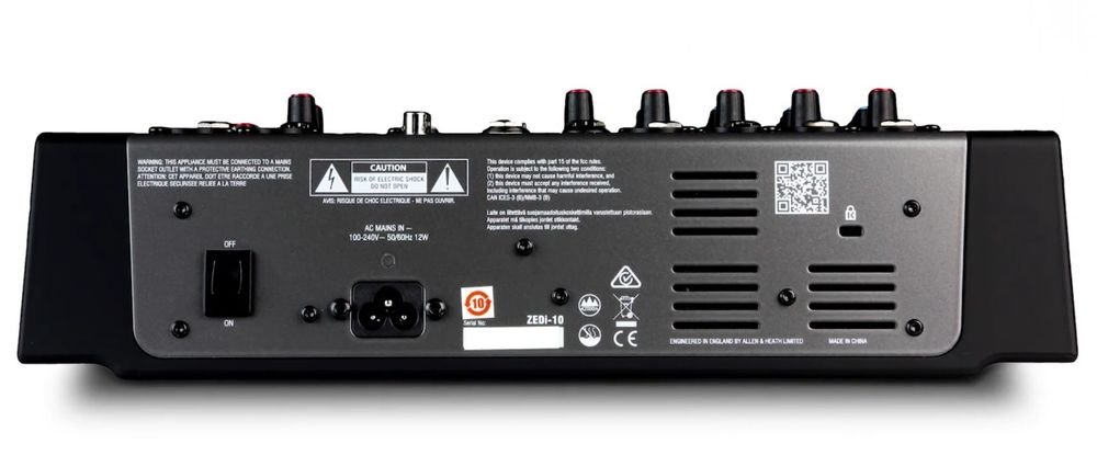 Allen & Heath ZED-10i USB 24 bit/96 Hz мікшер з цифровою аудікартою-U