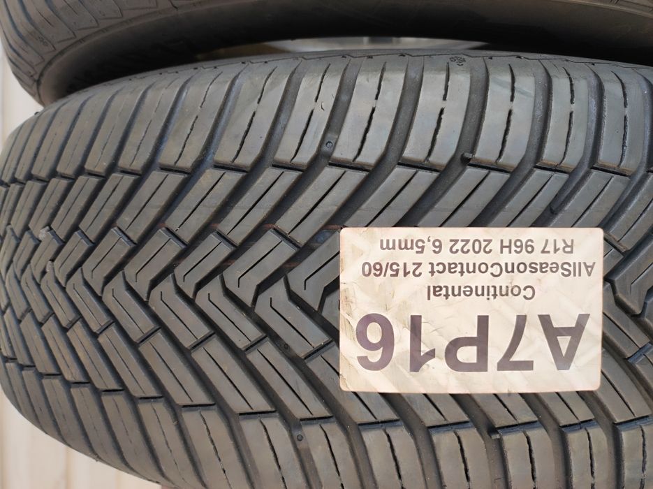 215.60.17 dwie opony Wielosezonowe Continental AllSeasonContact