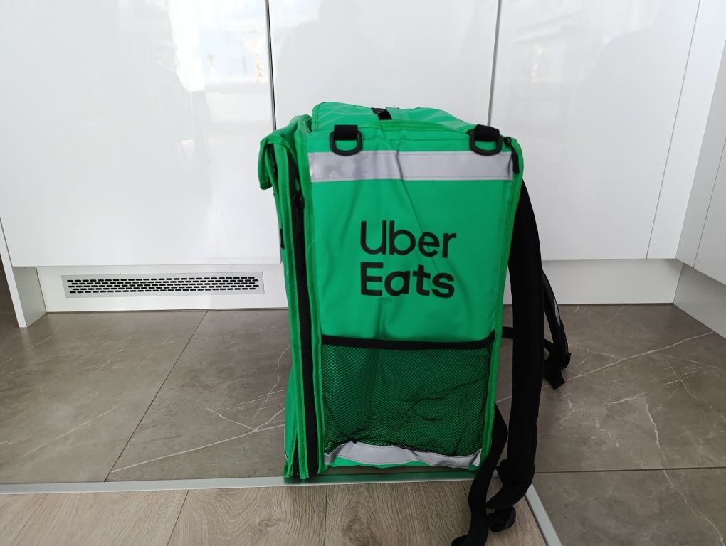 Plecak zielony 2 razy użyty Uber eats super stan jak nowy