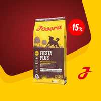 -15% JOSERA FiestaPlus 12,5кг Корм з соусом для собак. Йозера