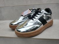 Buty Claudia Ghizzani efekt lustra odbijające światła nowe r. 38 23,5c