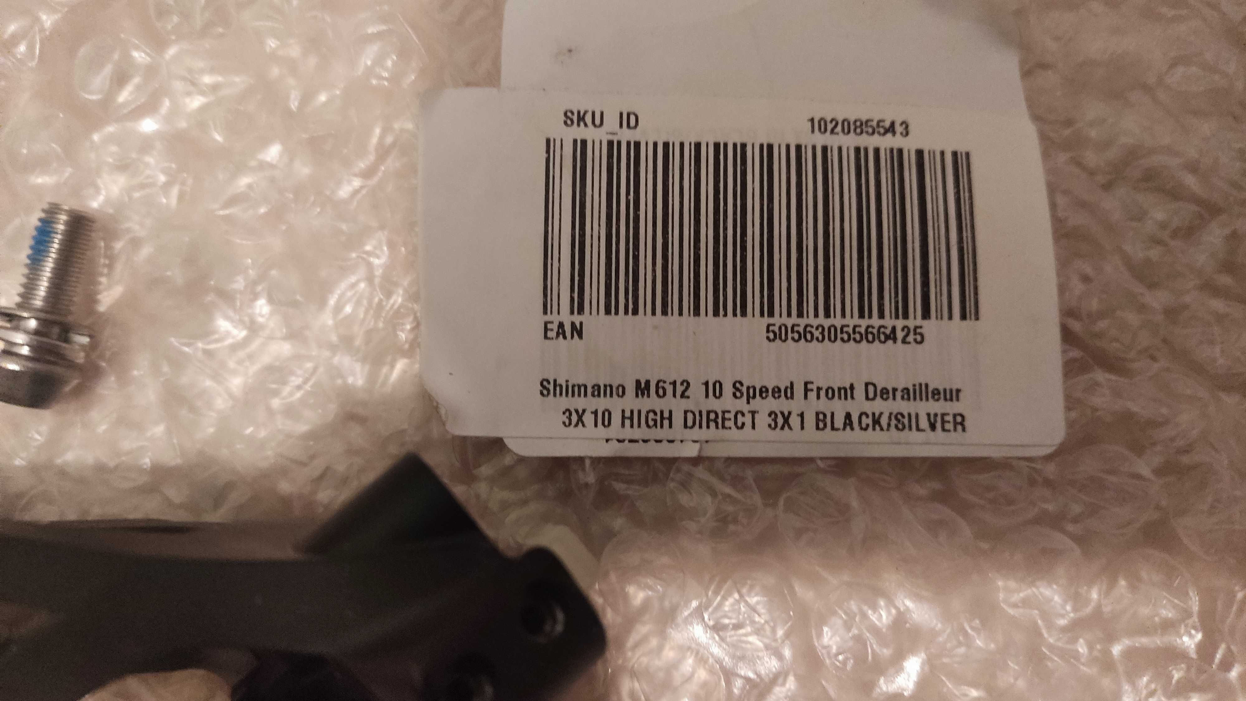 Przerzutka przednia Shimano Deore M612  /  3x  / Mocowanie na śrubę
