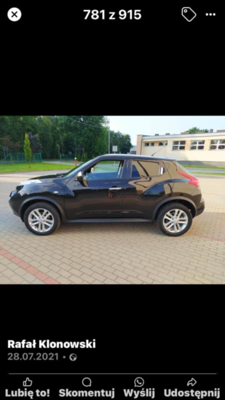 Nisan juke posiada kamerke cofania klima