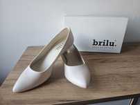 Buty ślubne nowe Brilu ecru 39