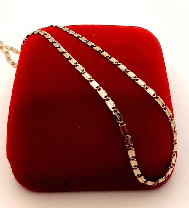 Złoty łańcuszek Blaszki PR.585 W:4,55gr Dł.52cm InterSKLEP