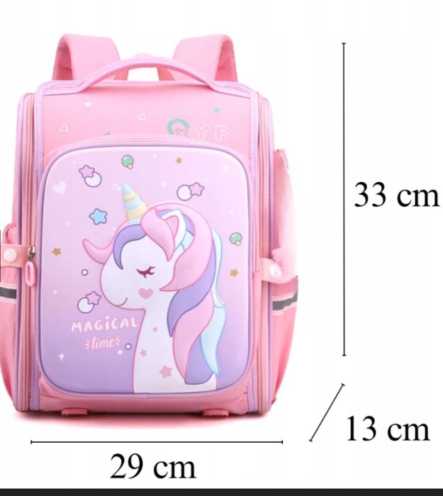Plecak szkolny dla dziewczynki różowy