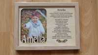 Ramka na zdjęcia, 9 x 13 cm, z imieniem Amelia
