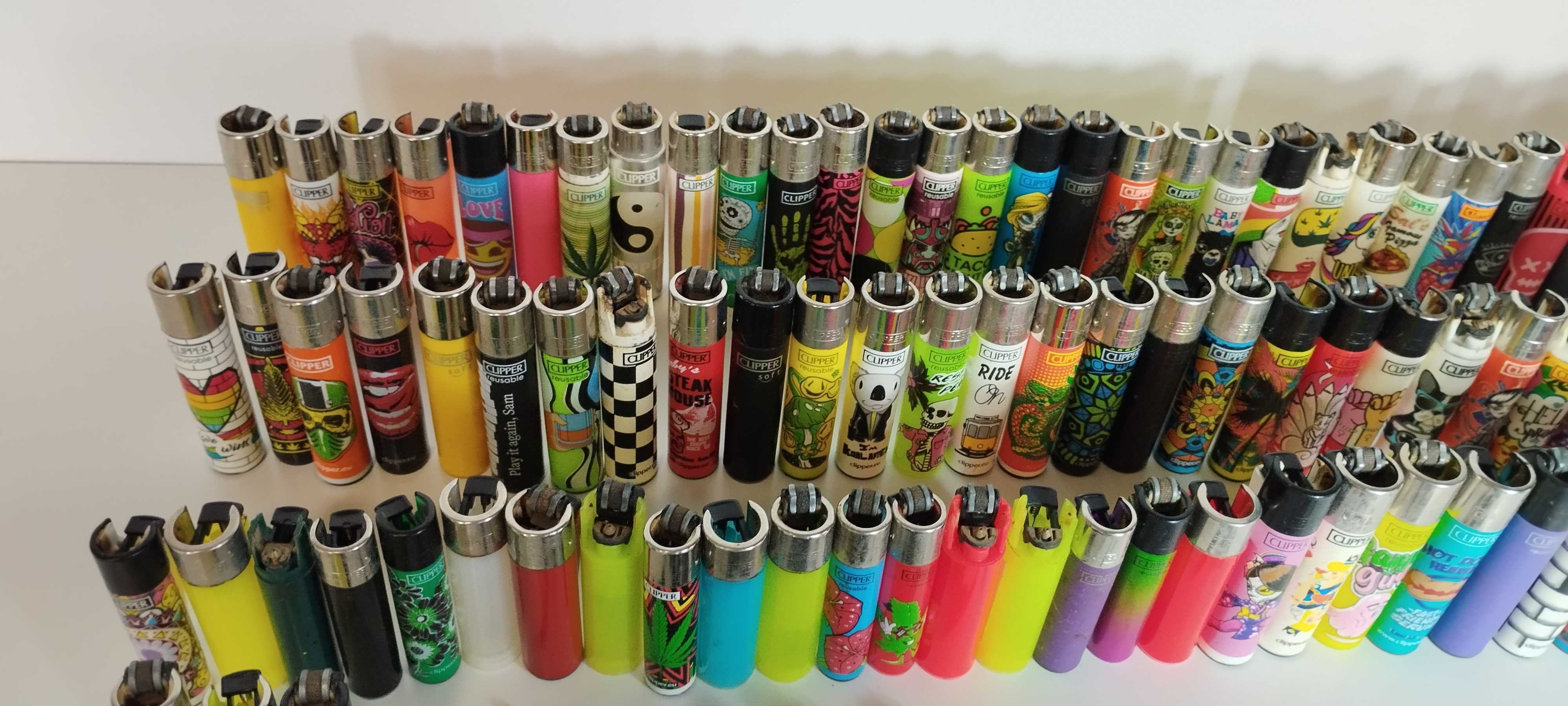 Lote mais de 100 isqueiros - bic e clippers