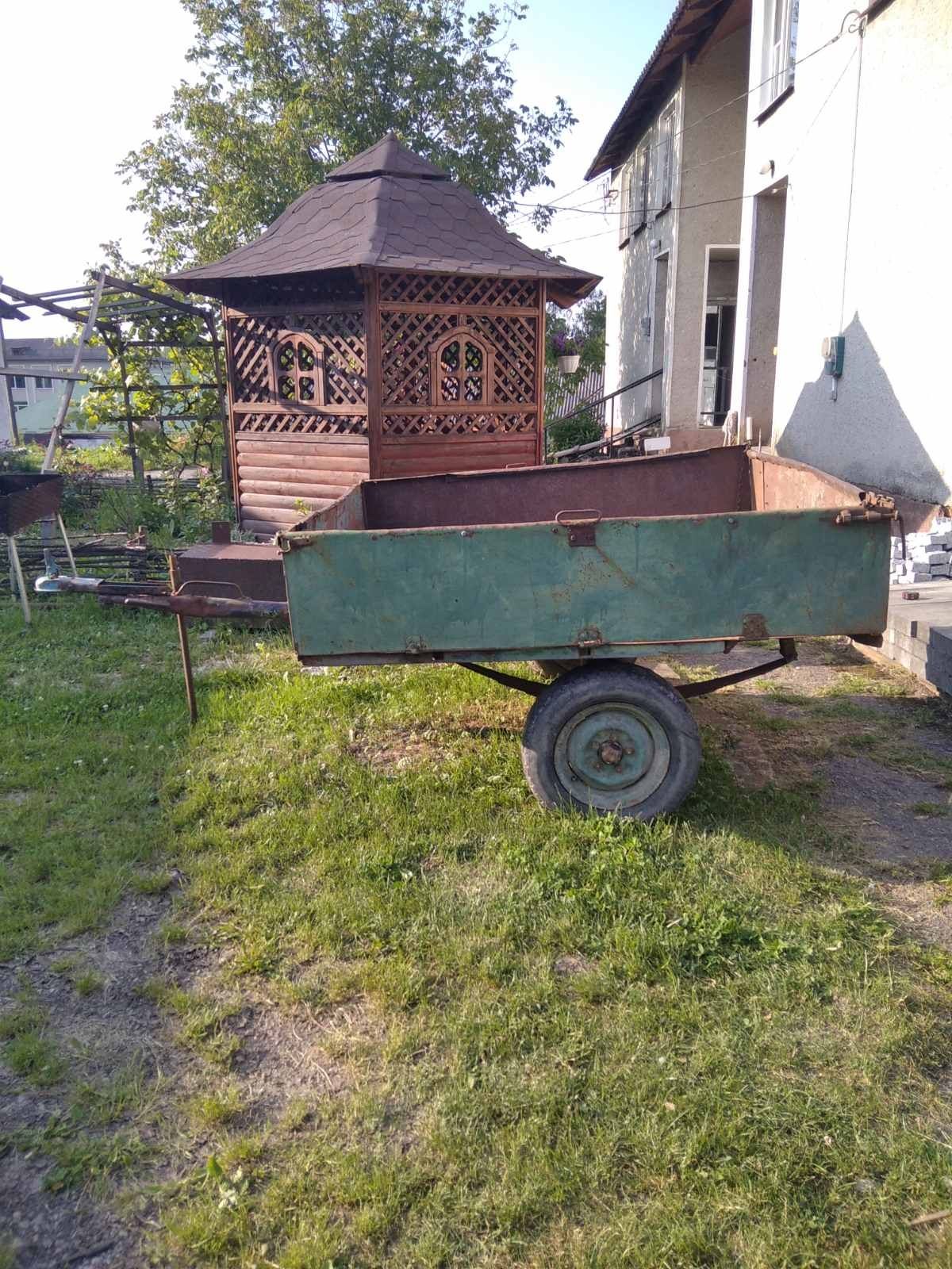 Трактор Т40, диски, плуг, причіп