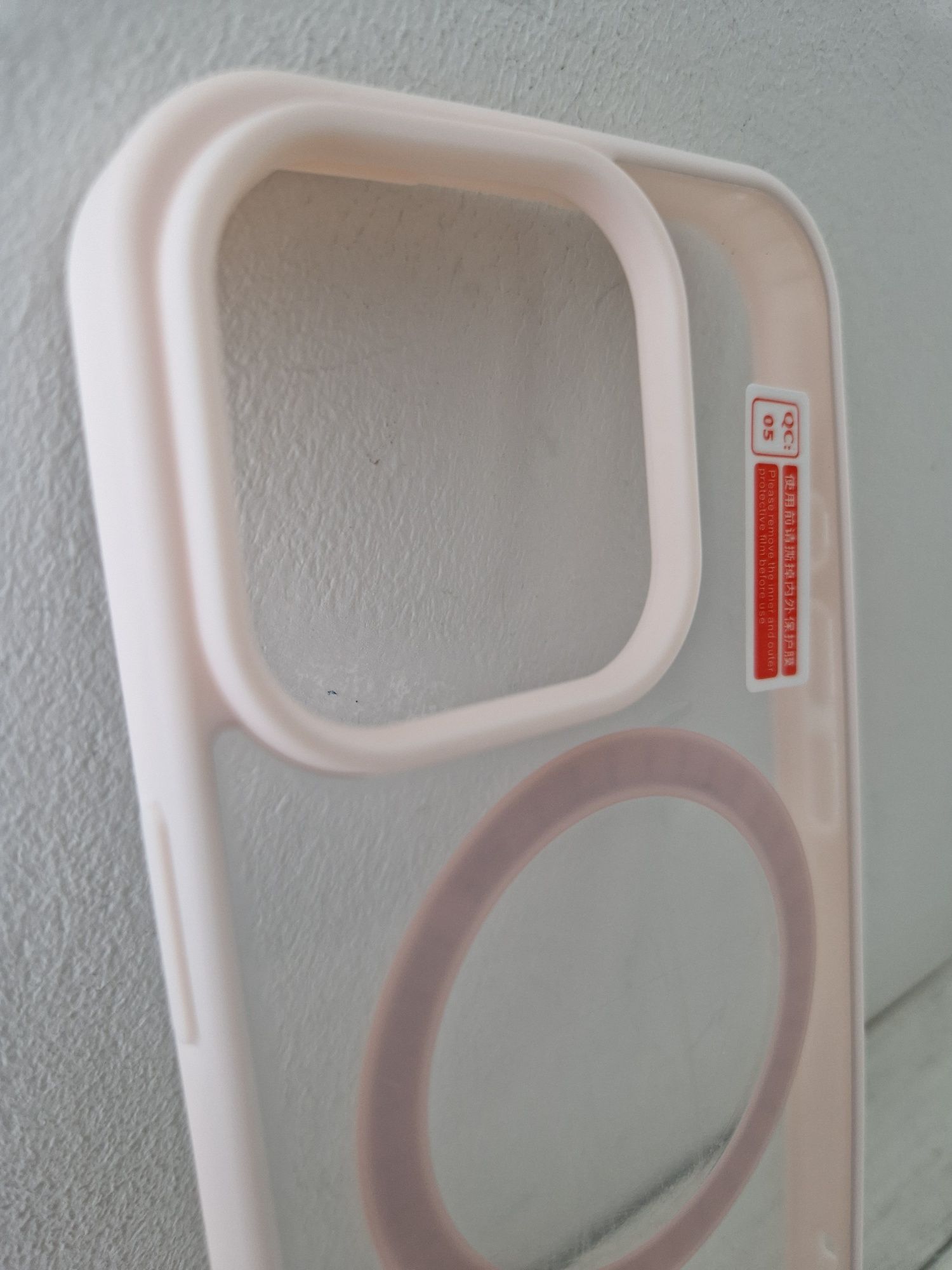 Acrylic Color Magsafe Case do Iphone 16 Pro Max jasnoróżowy