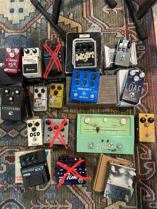 Pedais de efeitos para guitarra