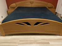 Łóżko do sypialni, szafki nocne, komoda drewno