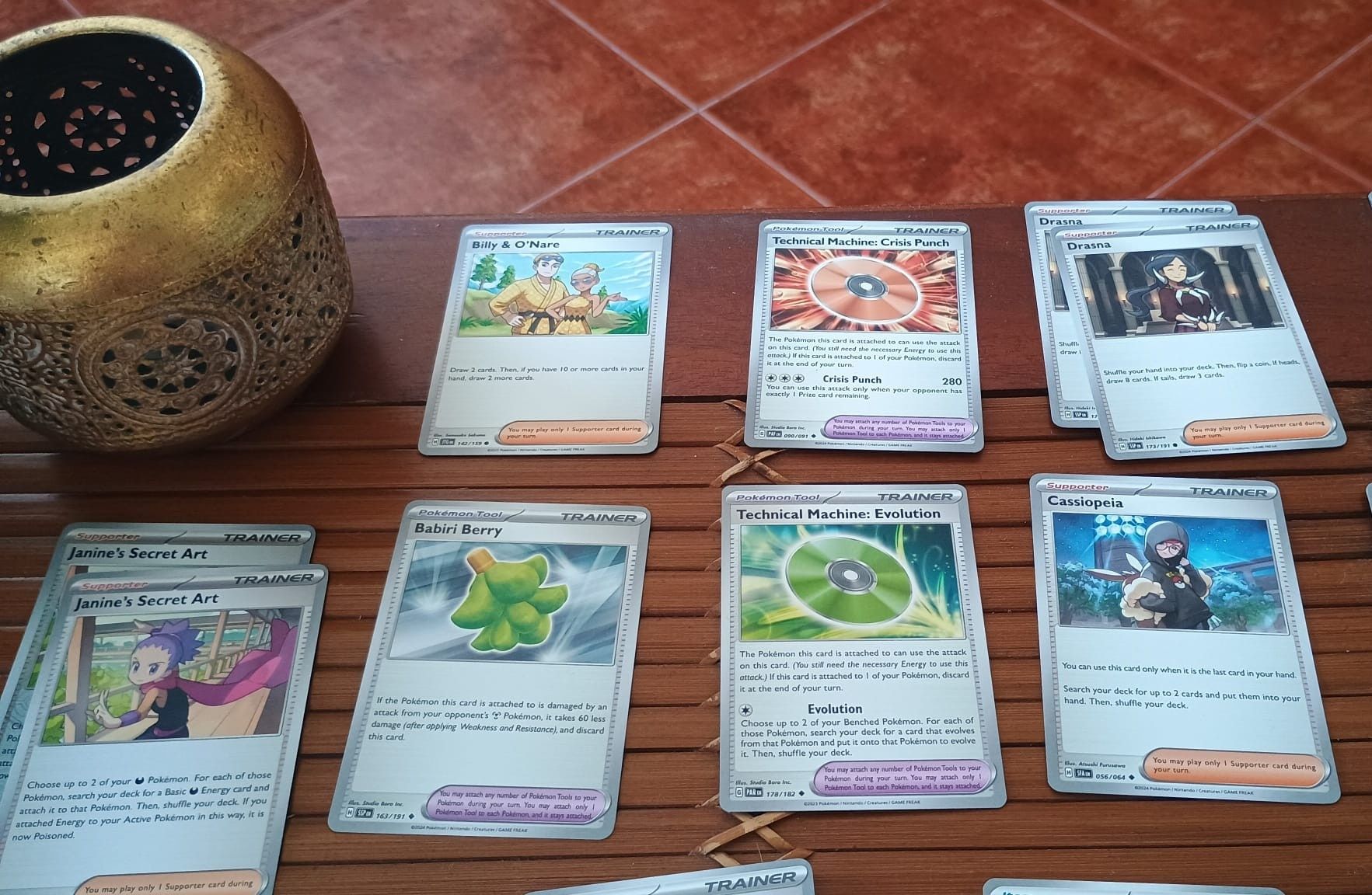 77 Cartas Pokemon - Trainers e Items (ENG)