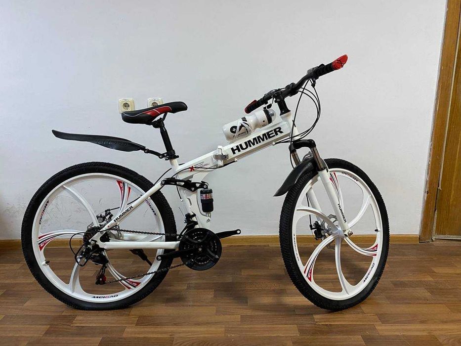 Велосипед складний Hummer на литих дисках 26 дюймів Двопідвіс