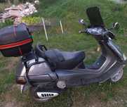 Piaggio Hexagon LX 150, kufer givi, szyba Loster
