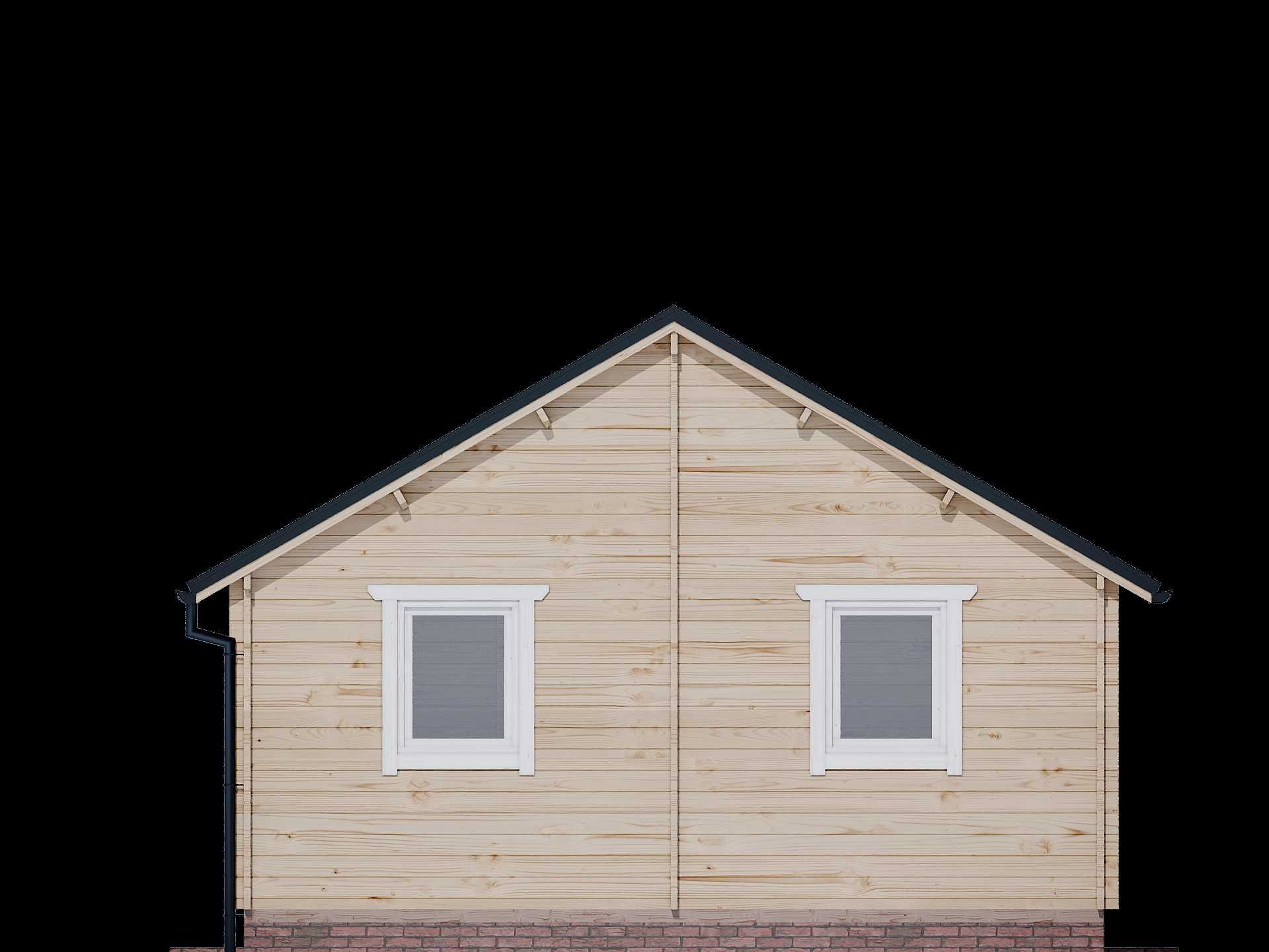 Drewniany domek letniskowy Julia 32 m2 - ROD, ośrodek wypoczynkowy