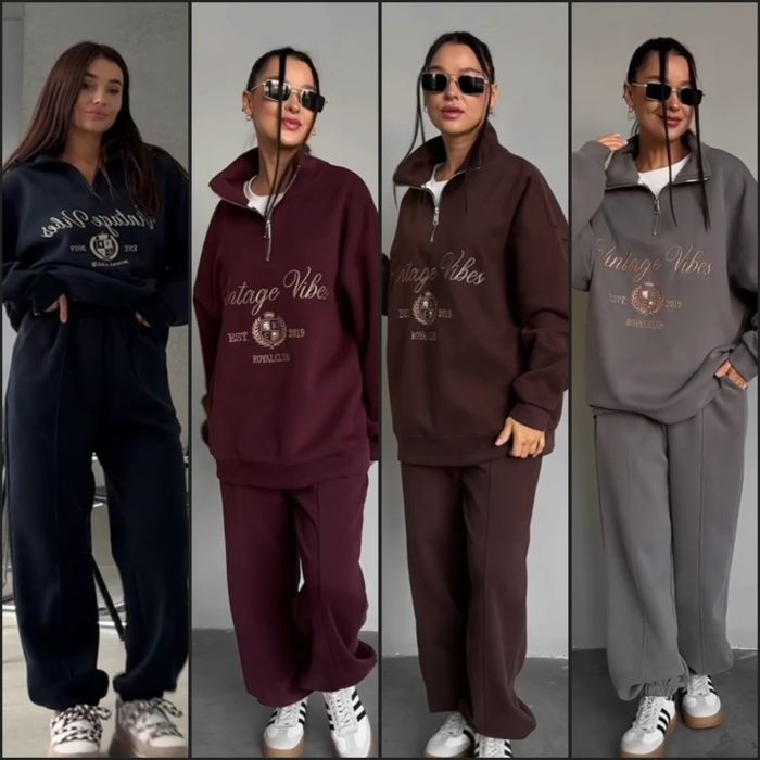 ‼️Трендовий костюм на ФЛІСІ з надписом. Р: 42-44, 46-48