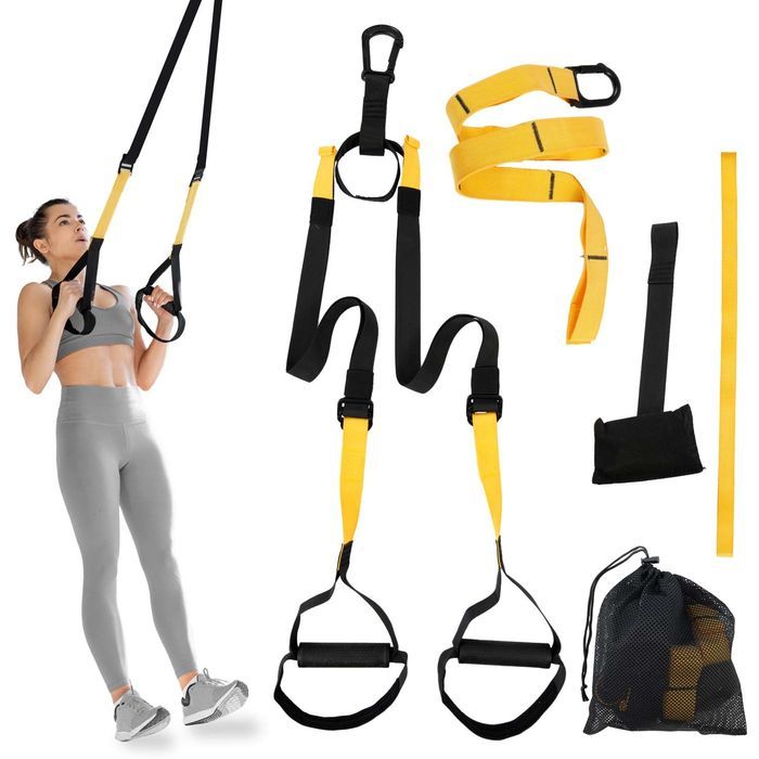 Pasy Treningowe Trx Zestaw Ns-956 Czarno-Żółty