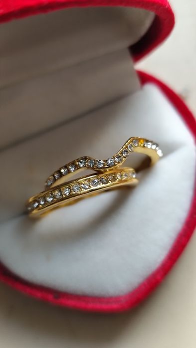 Obrączki pozłacane dwie sztuki