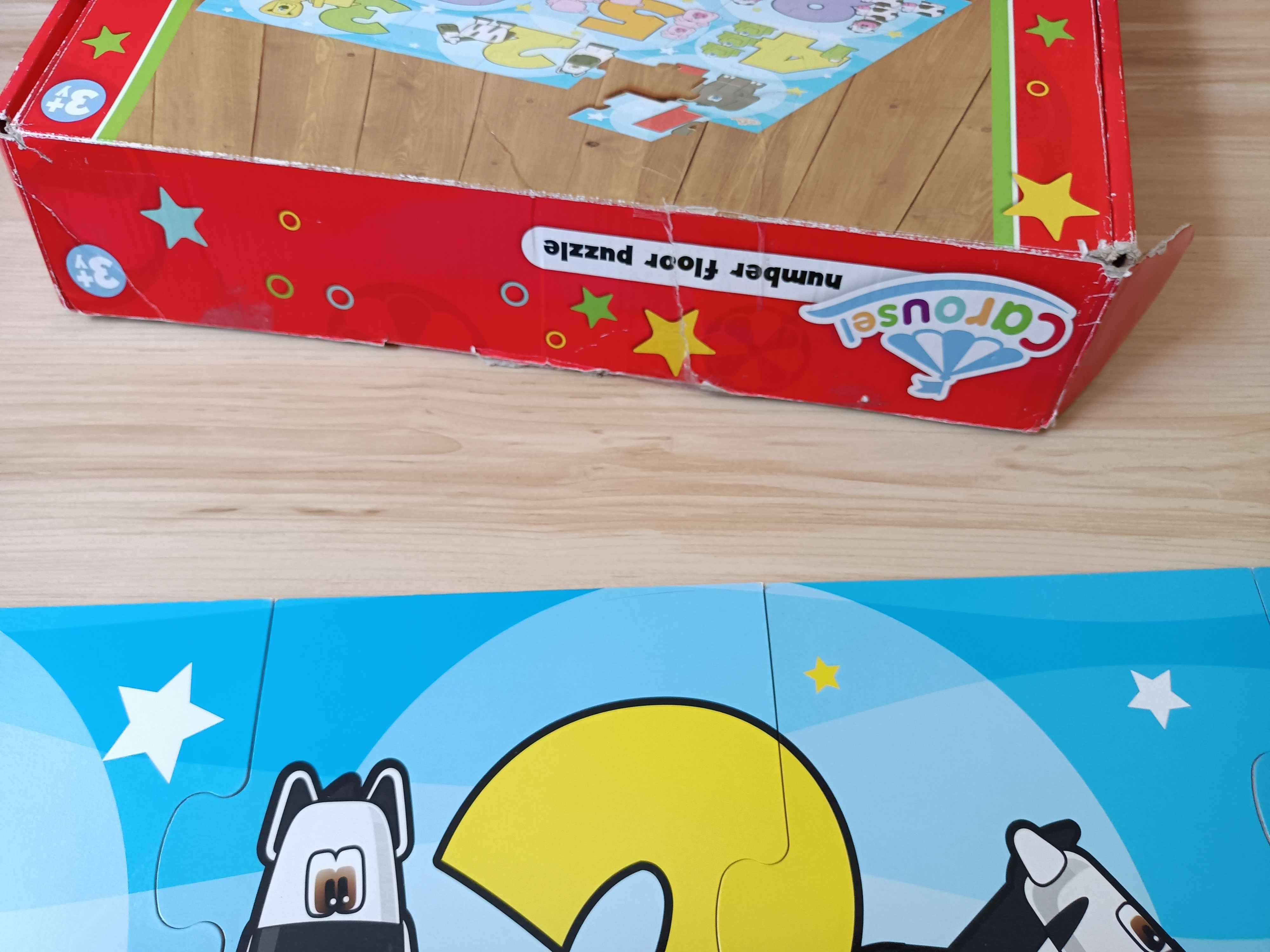 Puzzle maxi 24 elementy zwierzęta cyfry
