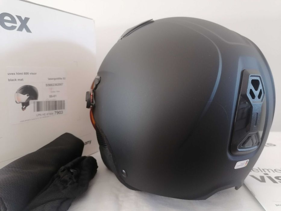 Kask narciarski Uvex HLMT 600 Visor Black Mat XL 59-61cm