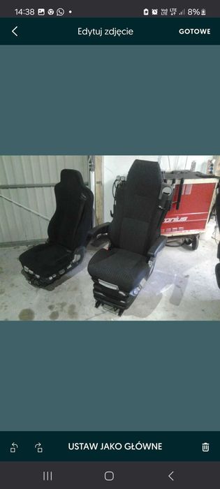 Fotel kierowcy Man tga tgx tgs  mercedes actros volvo fh daf xf